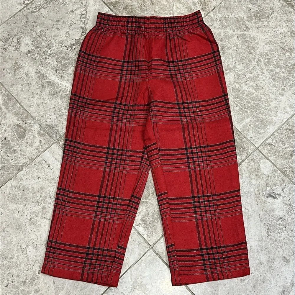 Lands End X Blake Shelton Plaid Flannel Pajama Set Boys Size 4 NEW